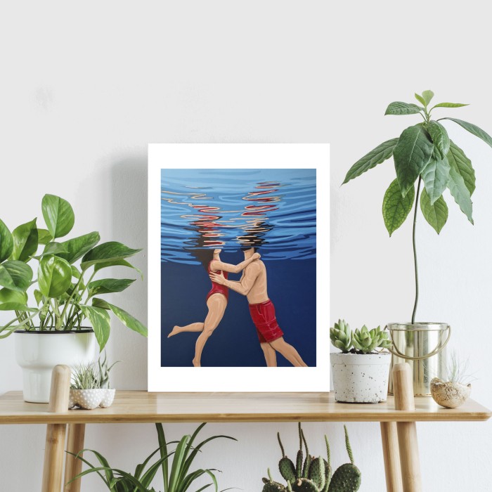 woman in water poster blue prints red couple.jpg