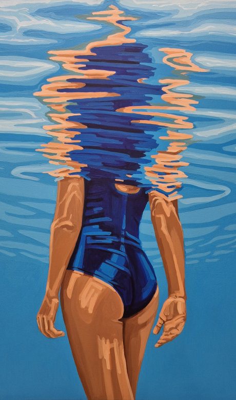 BIG BLUE o6, 100X80 CM, ACRYLIC ON CANVAS