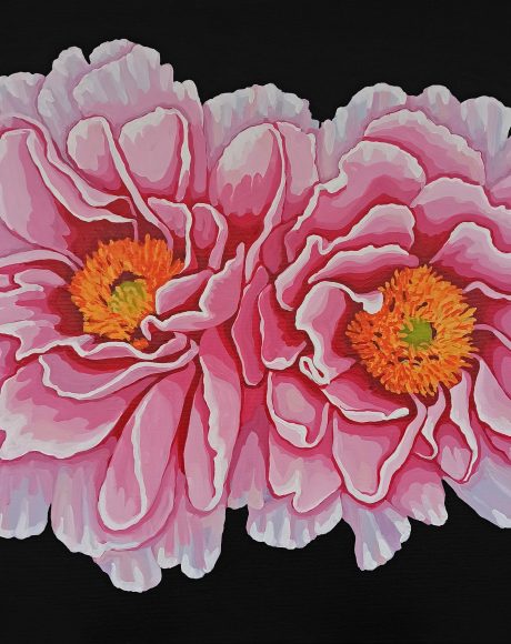 BLOOMING o4, 80x90 cm, acrylic on canvas